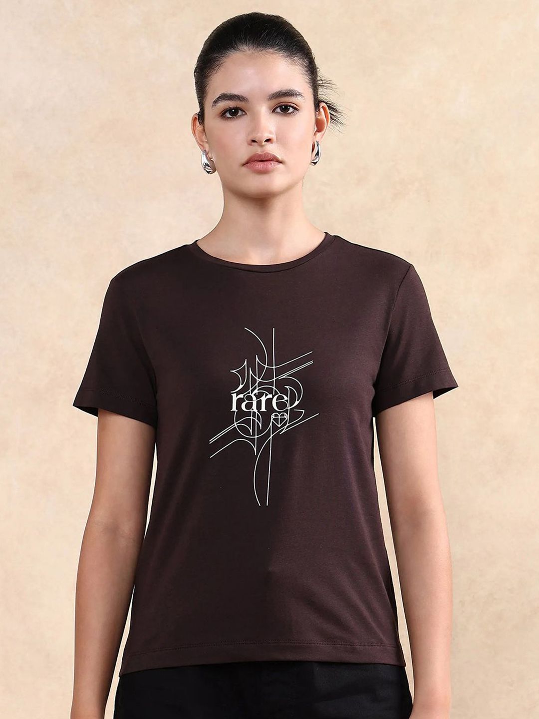 RAREISM Women Printed Pockets T-shirt