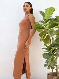 SASSAFRAS BASICS Bodycon Midi Dress