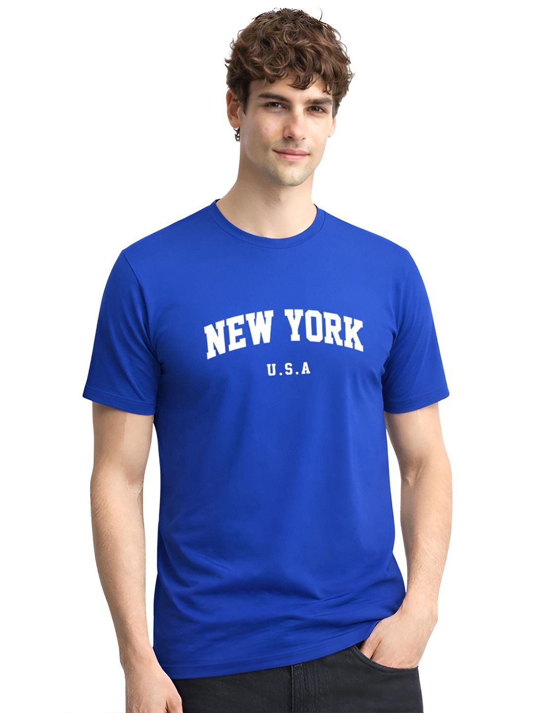 ADRO Men Typography Printed T-shirt