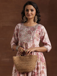 Libas Floral Printed Pleated Kurta
