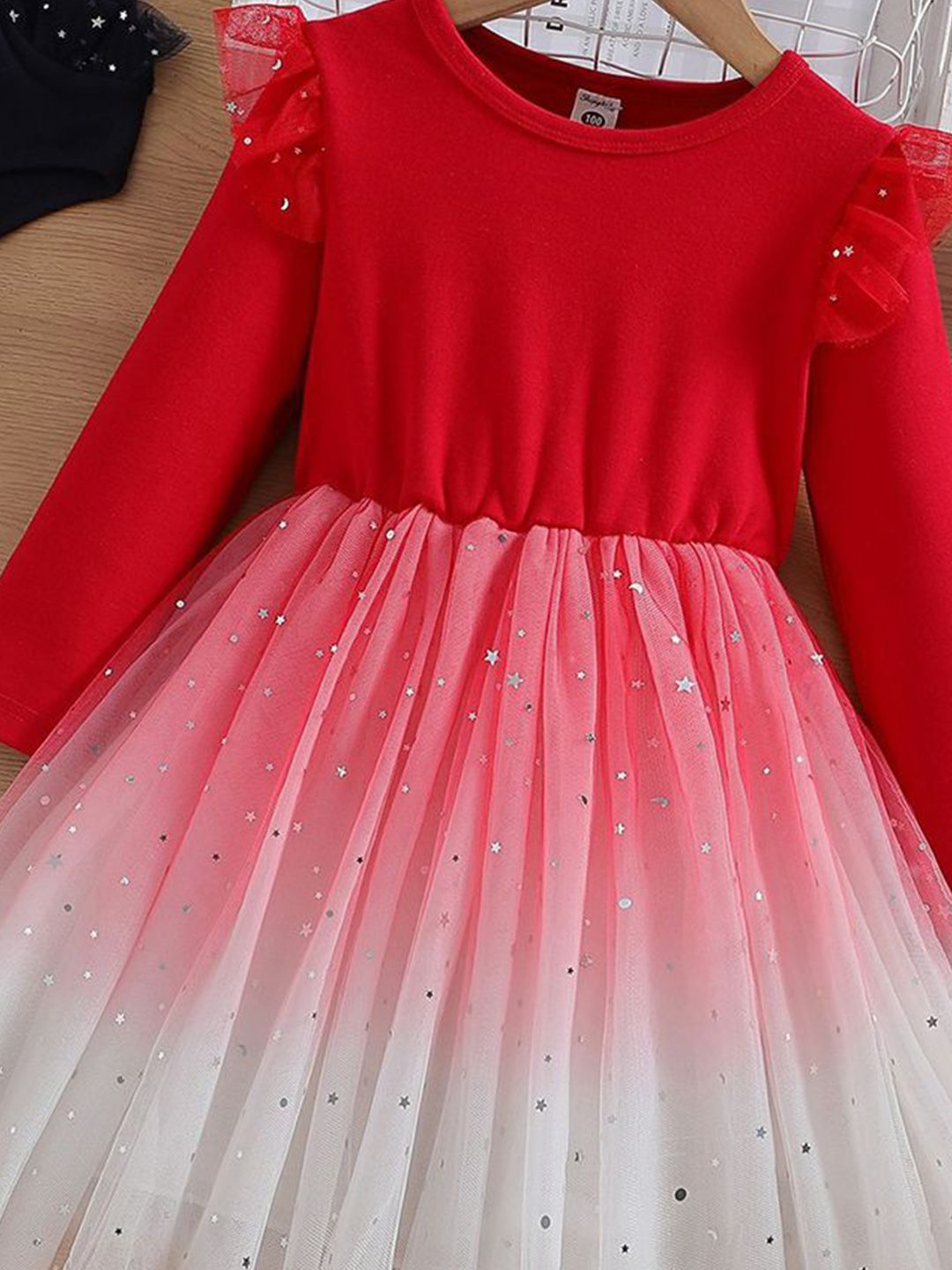 YK Embellished Fit & Flare Dress