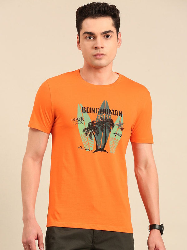 Being Human Printed Pure Cotton T-shirt