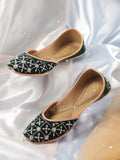 House of Pataudi Women Ethnic Embellished Mojaris