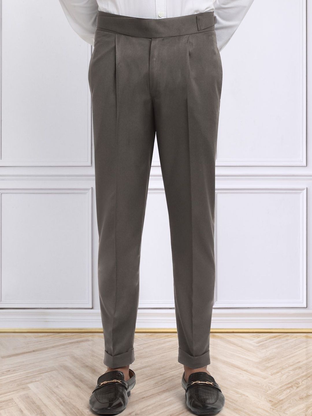 Seluar Gurkha Formal Fit Slim Fit Coklat Lelaki