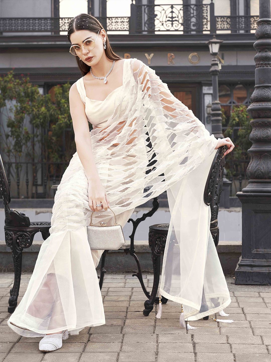 Tikhi Imli Embellished Sequinned Saree