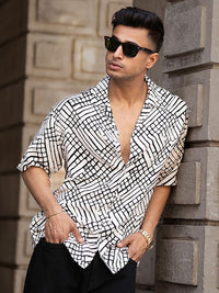 Powerlook Men Tartan Checks Opaque Printed Casual Shirt