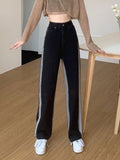 DressBerry Women Straight Fit with Side Striped Jeans