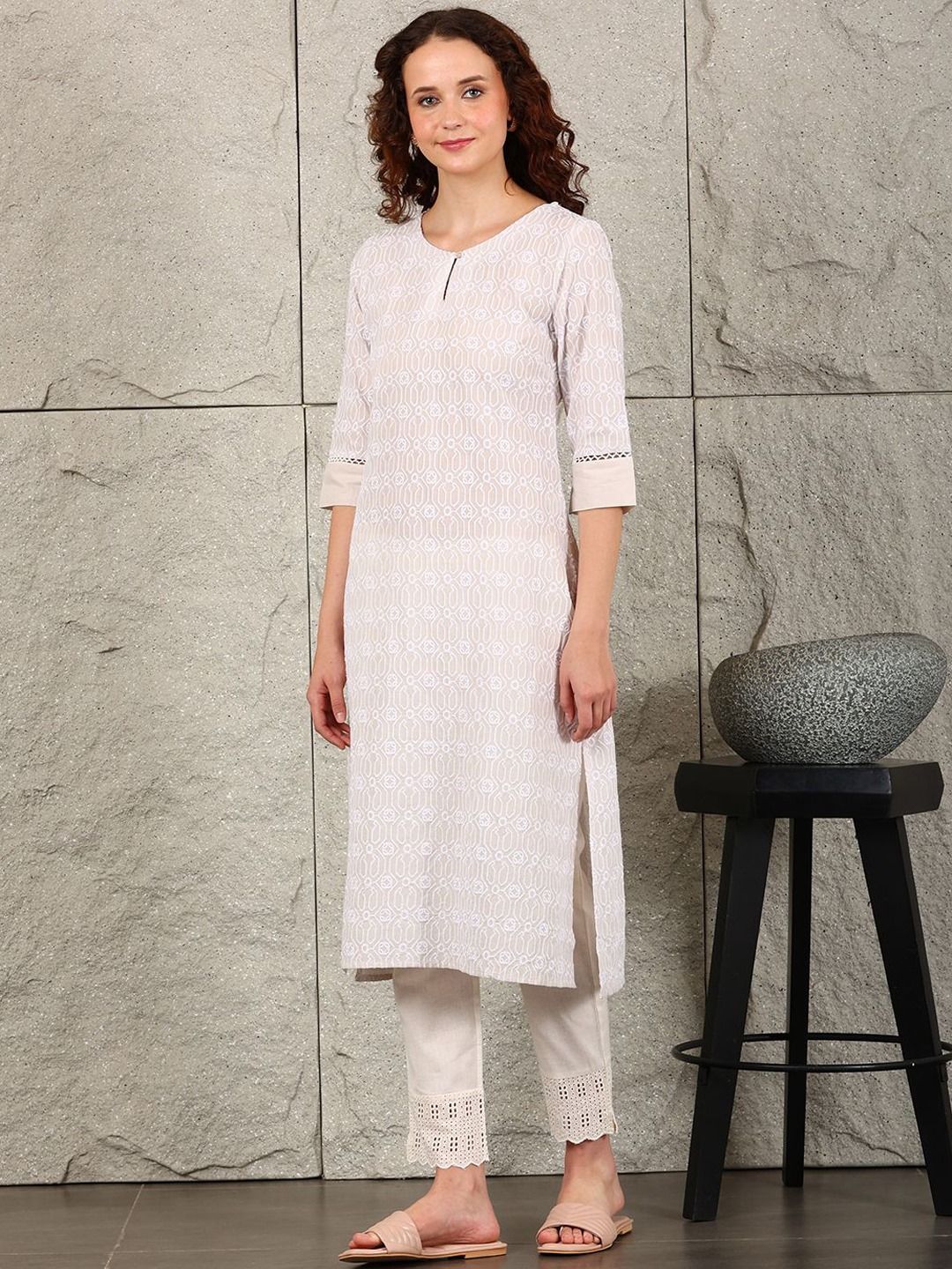 W Women Printed Kurta