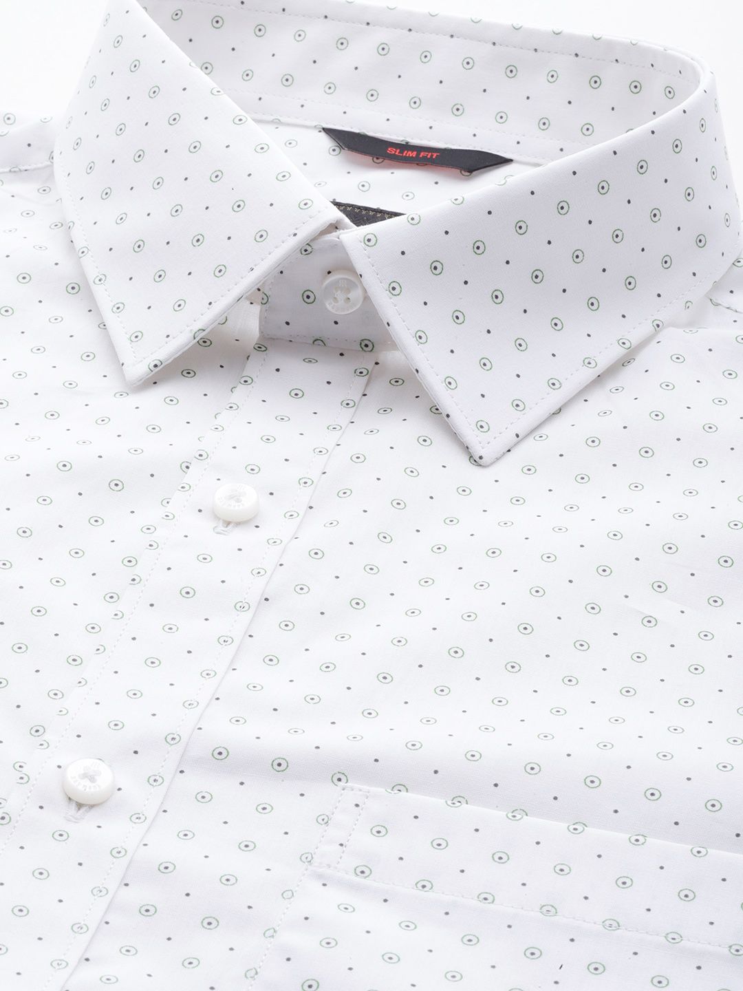 Raymond Men Pure Cotton Micro Ditsy Slim Fit Formal Shirt