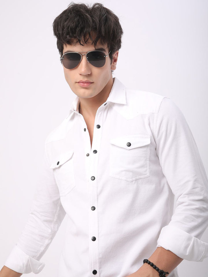 VASTRADO Men Classic Slim Fit Pure Cotton Casual Shirt