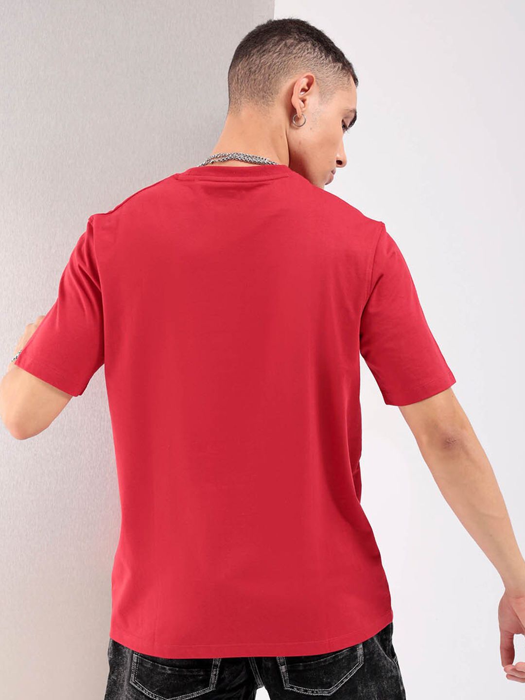 Baju-T Kapas Leher Bulat Indian Garage Co