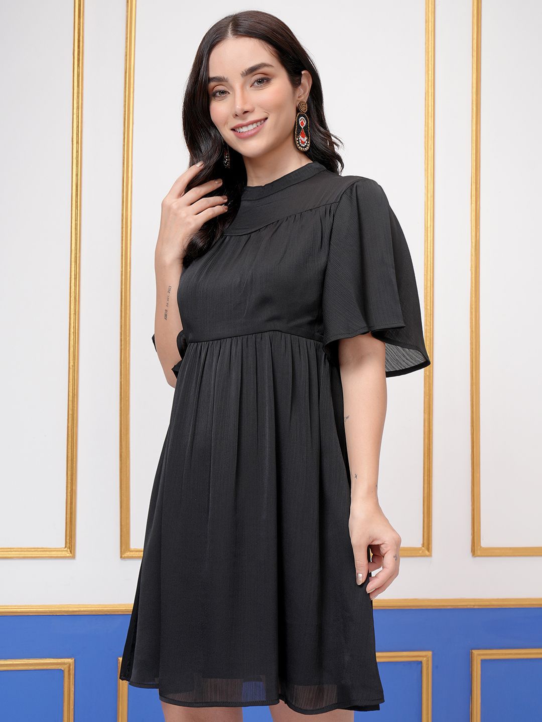 Vishudh Women Fit & Flare Mini Dress
