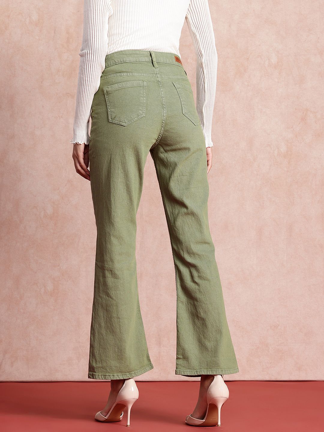 all about you Women Slim Bootcut High-Rise Stretchable Jeans