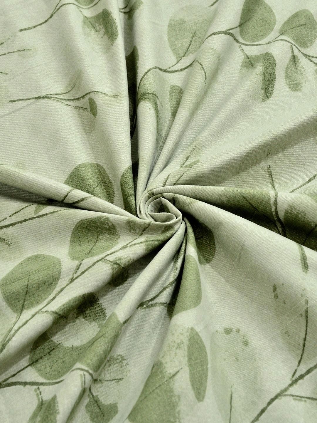 KLOTTHE Green Floral 300 TC Cadar Bujang dengan 1 Sarung Bantal