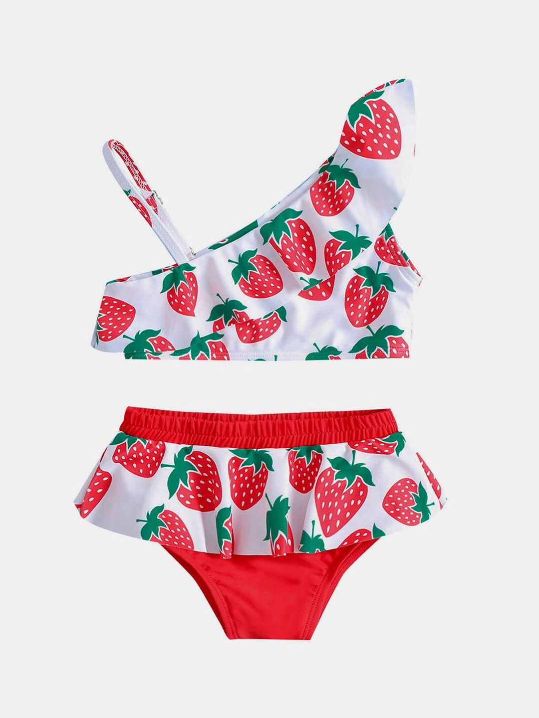 YK Girls Printed Sleeveless Swim Set