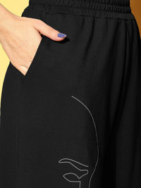 SASSAFRAS Womens Mid-Rise Track Pants