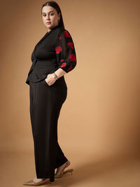 SASSAFRAS Embroidered Top With Trouser Co-Ords