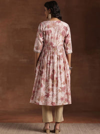 Libas Floral Printed Pleated Kurta