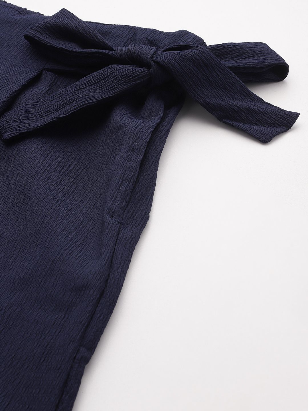 all about you Women Textured Cropped Trousers