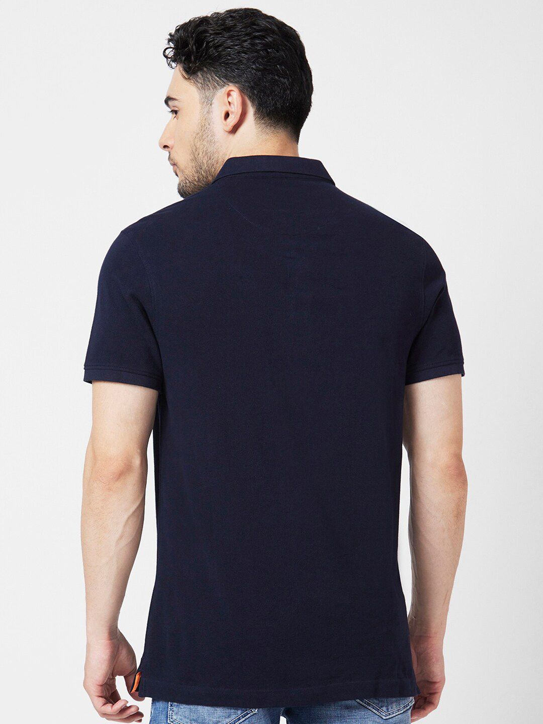 SPYKAR Polo Collar Slim Fit Cotton T-Shirt