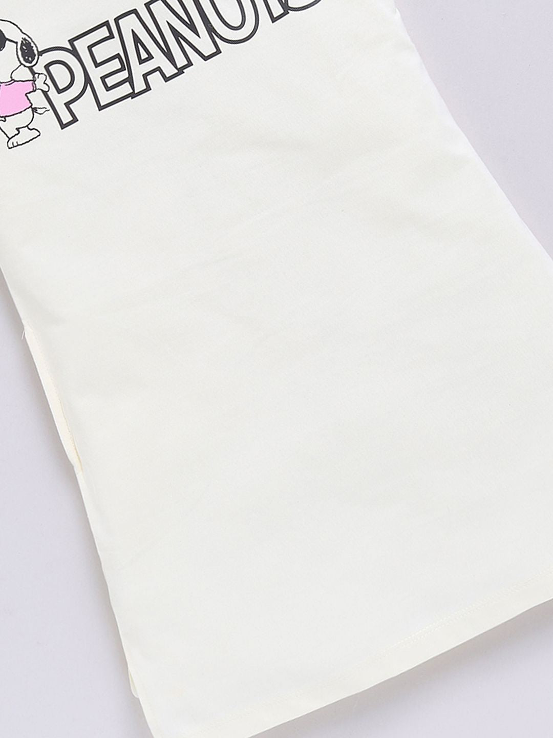 Happy Faces Kids Girls Printed Pure Cotton Longline T-Shirt