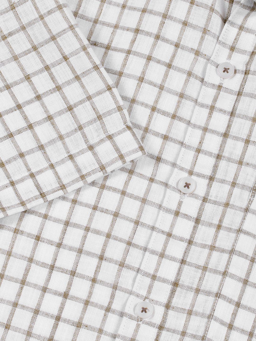 Thomas Scott Men Premium Slim Fit Gingham Checks Opaque Checked Casual Shirt