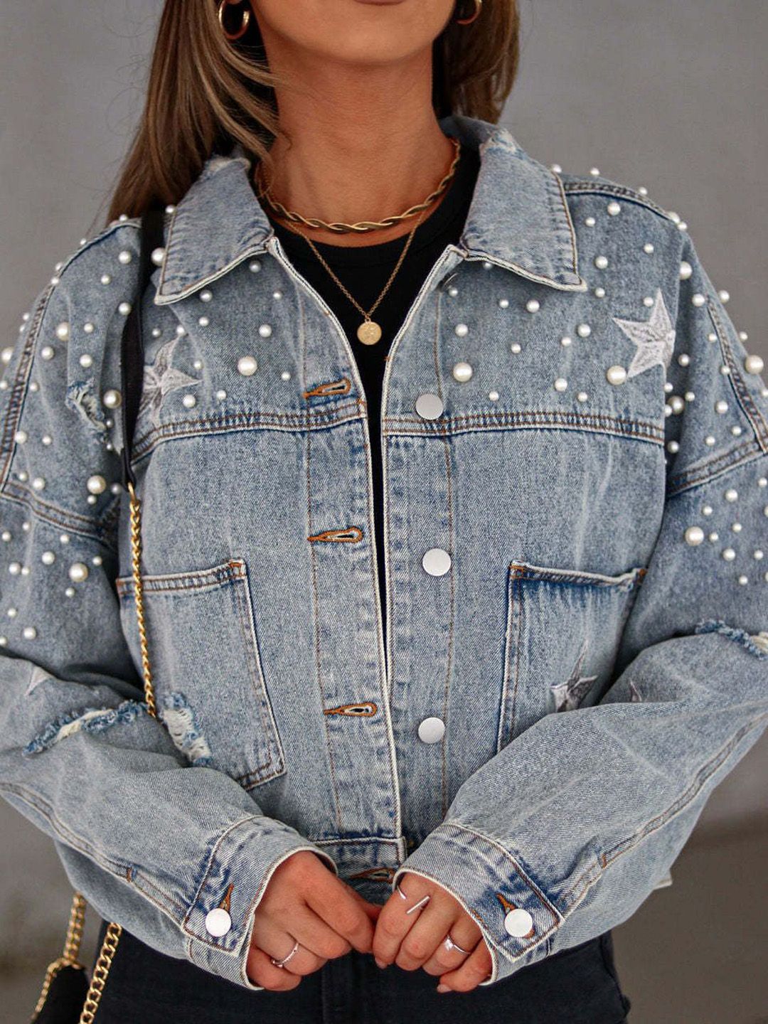 all about you Crop Denim Jacket