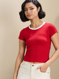 SASSAFRAS BASICS Women Slim Fit T-shirt