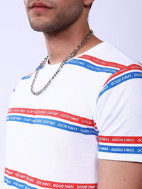 The Indian Garage Co Men Striped T-shirt