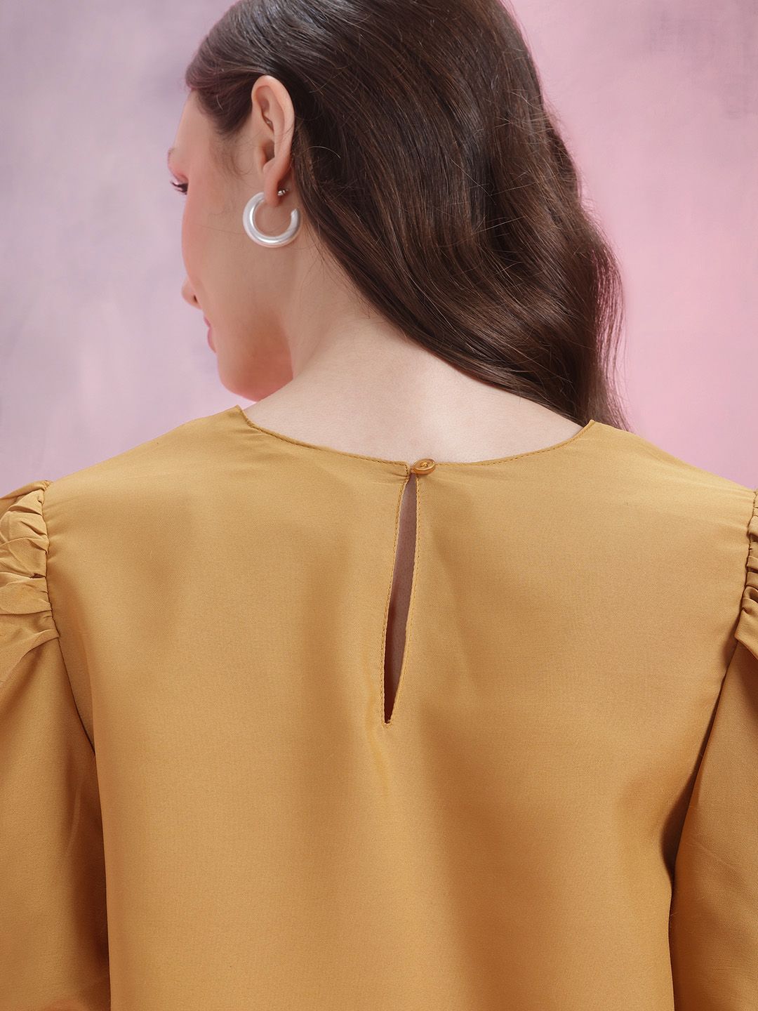 DressBerry Puff Sleeve A-Line Dress