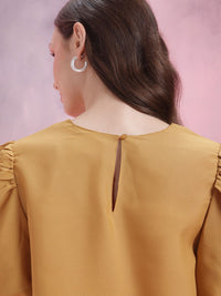 DressBerry Puff Sleeve A-Line Dress