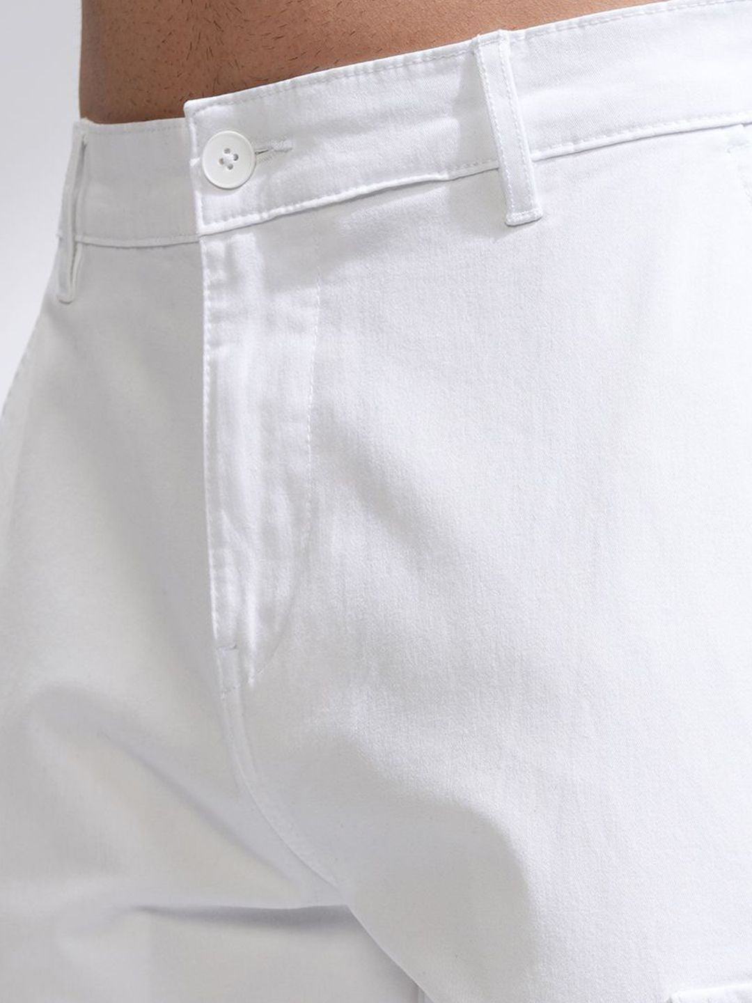 HIGHLANDER Men Comfort Straight Fit Cargos Trousers