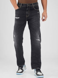 SPYKAR Men Relaxed Fit Mildly Distressed Light Fade Stretchable Mildly Distressed Jeans
