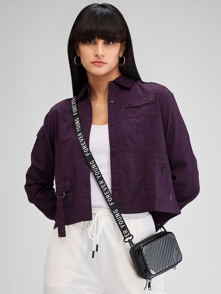 SPYKAR Women Spread Collar Solid Pure Cotton Casual Shirt