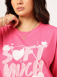 DressBerry Love Letters Printed Relaxed T-shirt