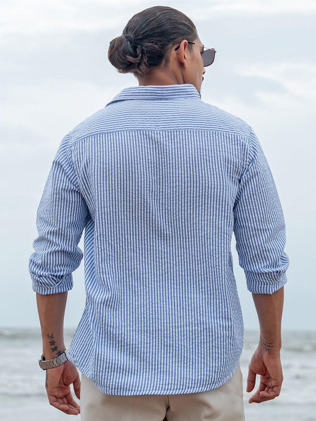 Powerlook Men Micro Checks Opaque Checked Casual Shirt