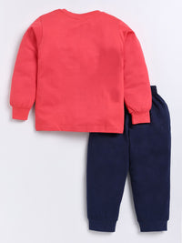 Moms Love Boys Graphic Printed Full Sleeves Tshirt With Joggers