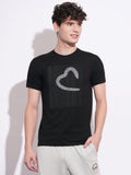 Being Human Men Brand Logo Printed Slim Fit T-shirt