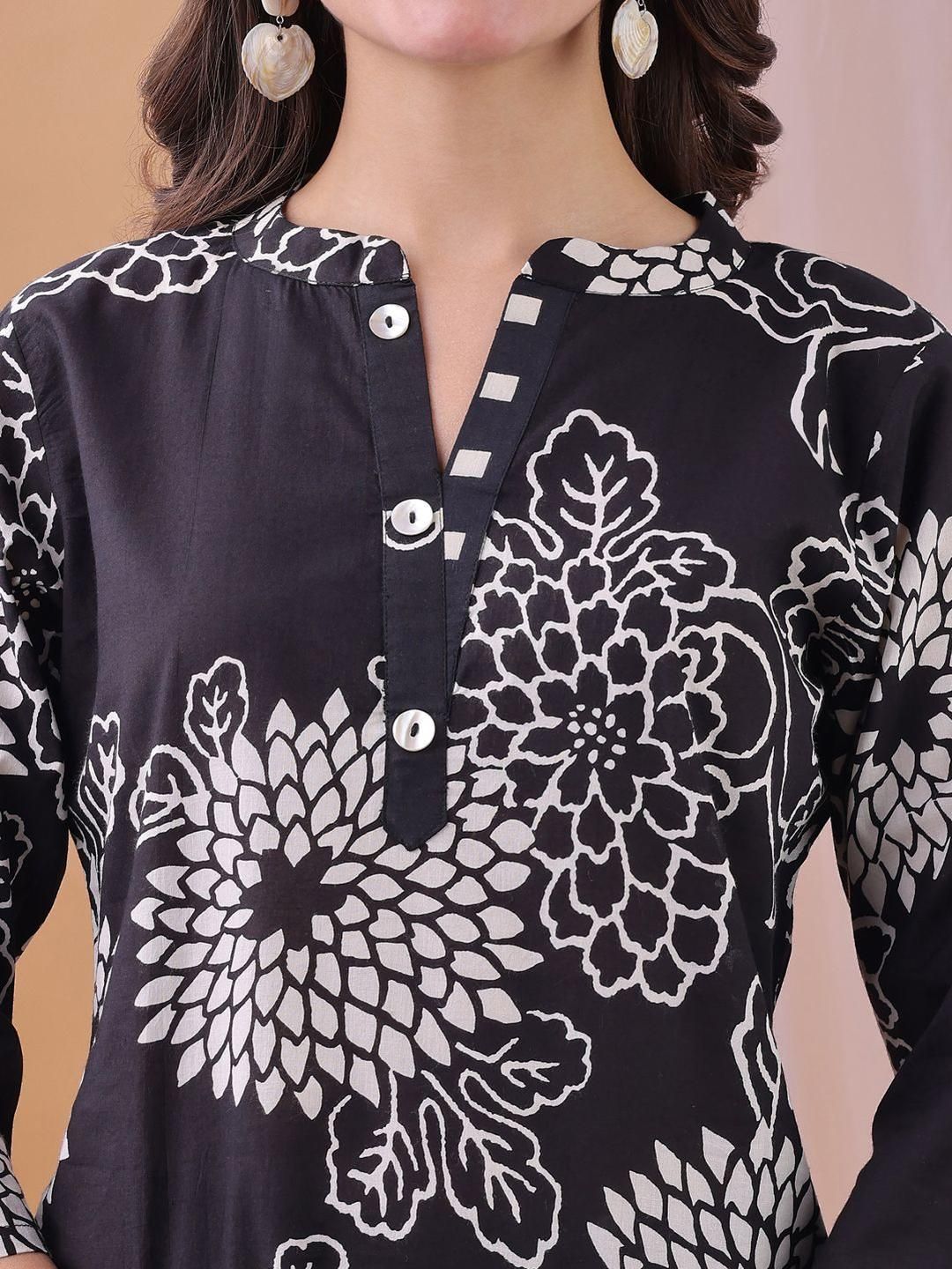 KALINI Adults-Women White Pure Cotton Co-Ords