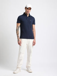 THE BEAR HOUSE Polo Collar Slim Fit Pure Cotton T-shirt