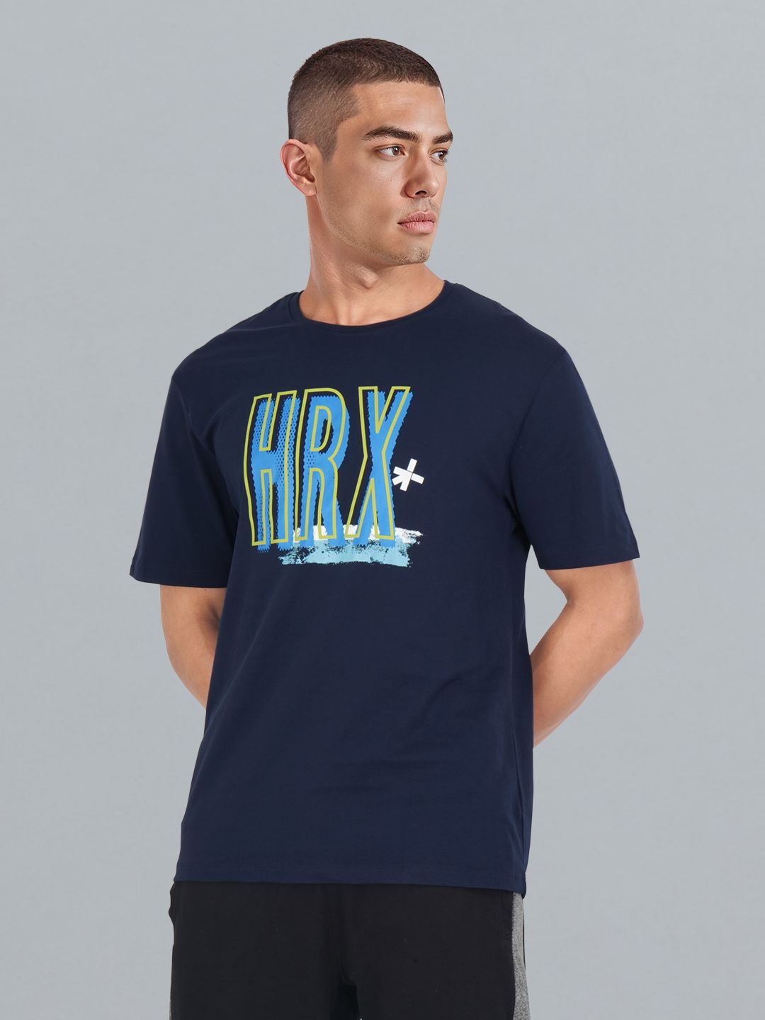 HRX by Hrithik Roshan Brand Logo Printed Lifestyle T-shirt