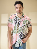 Being Human Men Slim Fit Floral Opaque Striped Casual Shirt