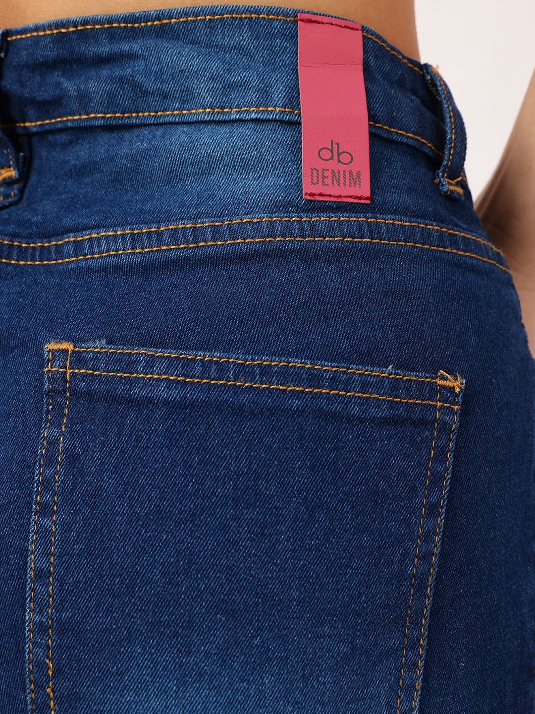 DressBerry Women Street Cool Faded Denim Shorts