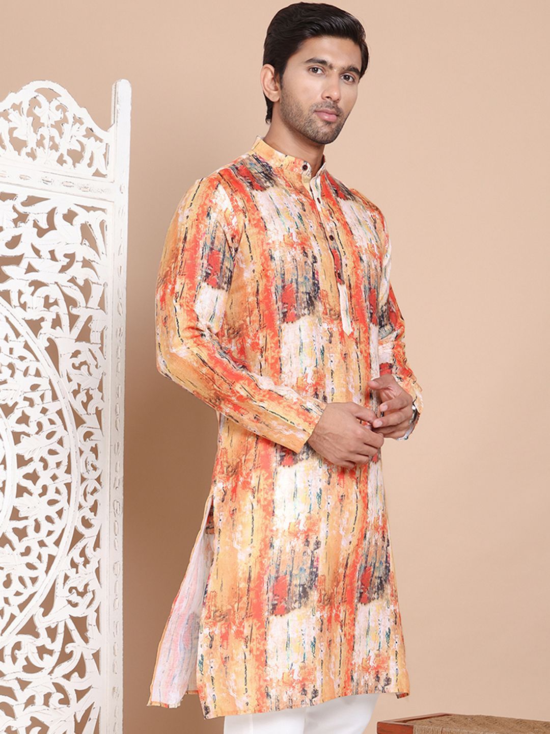 Jompers Men Printed Kurta