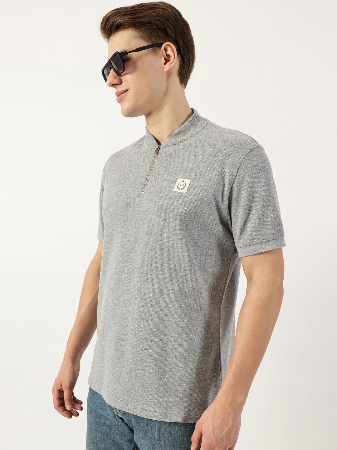 Thomas Scott Men Mandarin Collar T-shirt