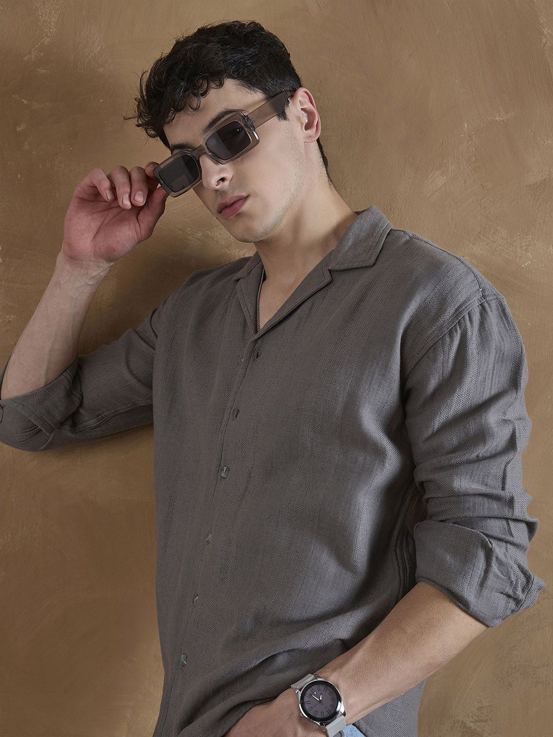 DENNISON Double Gauge Oversized Shirt