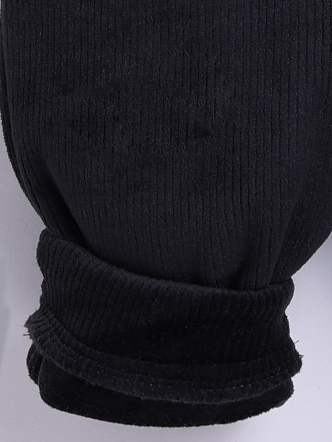 Moms Love Infant Boys Ribbed Velvet-Finish Pure Cotton Hooded Sweatshirt With Joggers