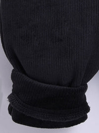 Moms Love Infant Boys Ribbed Velvet-Finish Pure Cotton Hooded Sweatshirt With Joggers