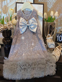 YK Print Fit & Flare Dress