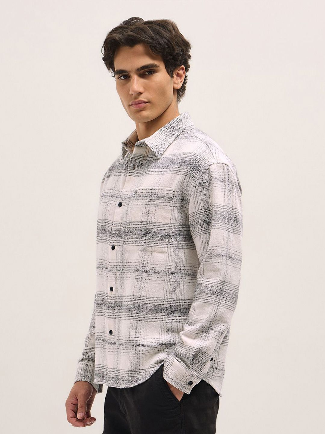 THE BEAR HOUSE Men Opaque Checked Casual Shirt